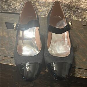 J Crew Elegant Black Mary Jane Heels